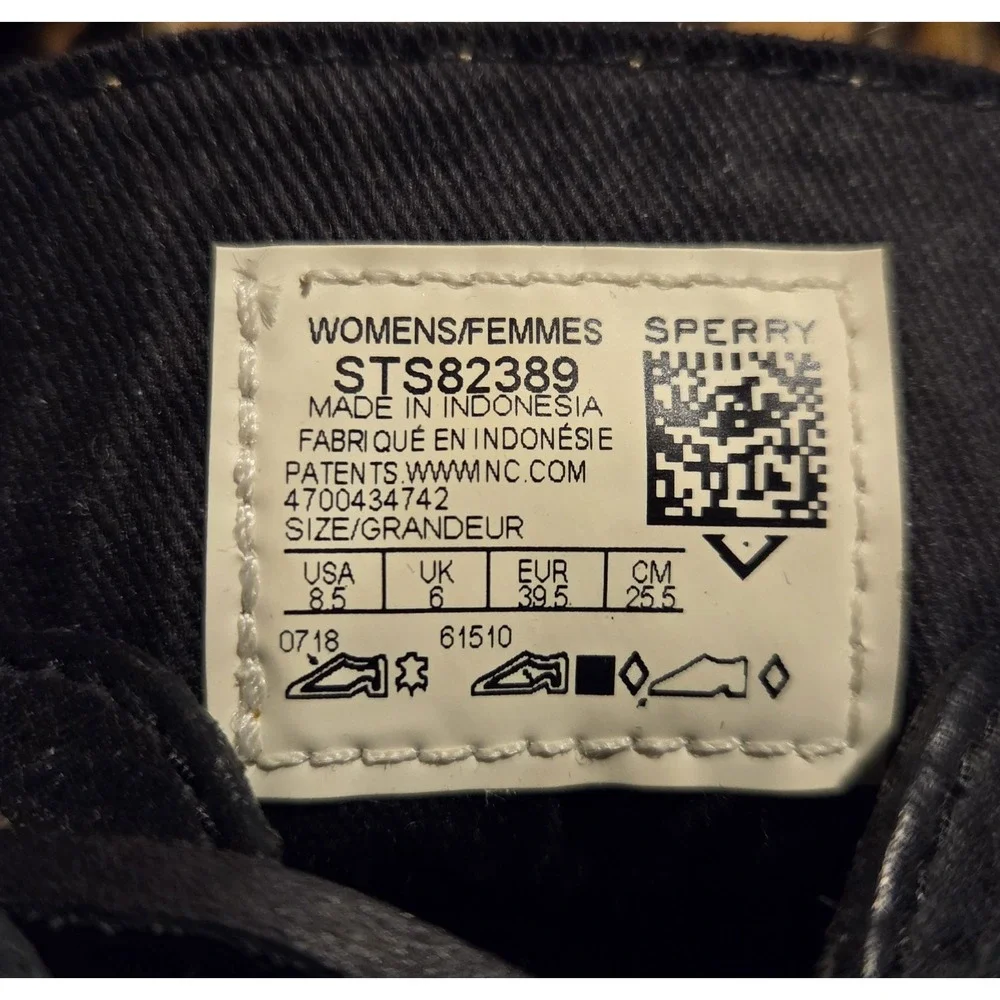 Sperry Boat Shoe‎ Genuine Calf Fur/Leather Leopard Non Marking Sole 8.5